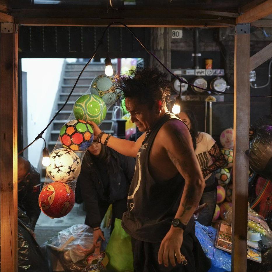Punks distribute toys to children in need for Three Kings Day in Mexico City